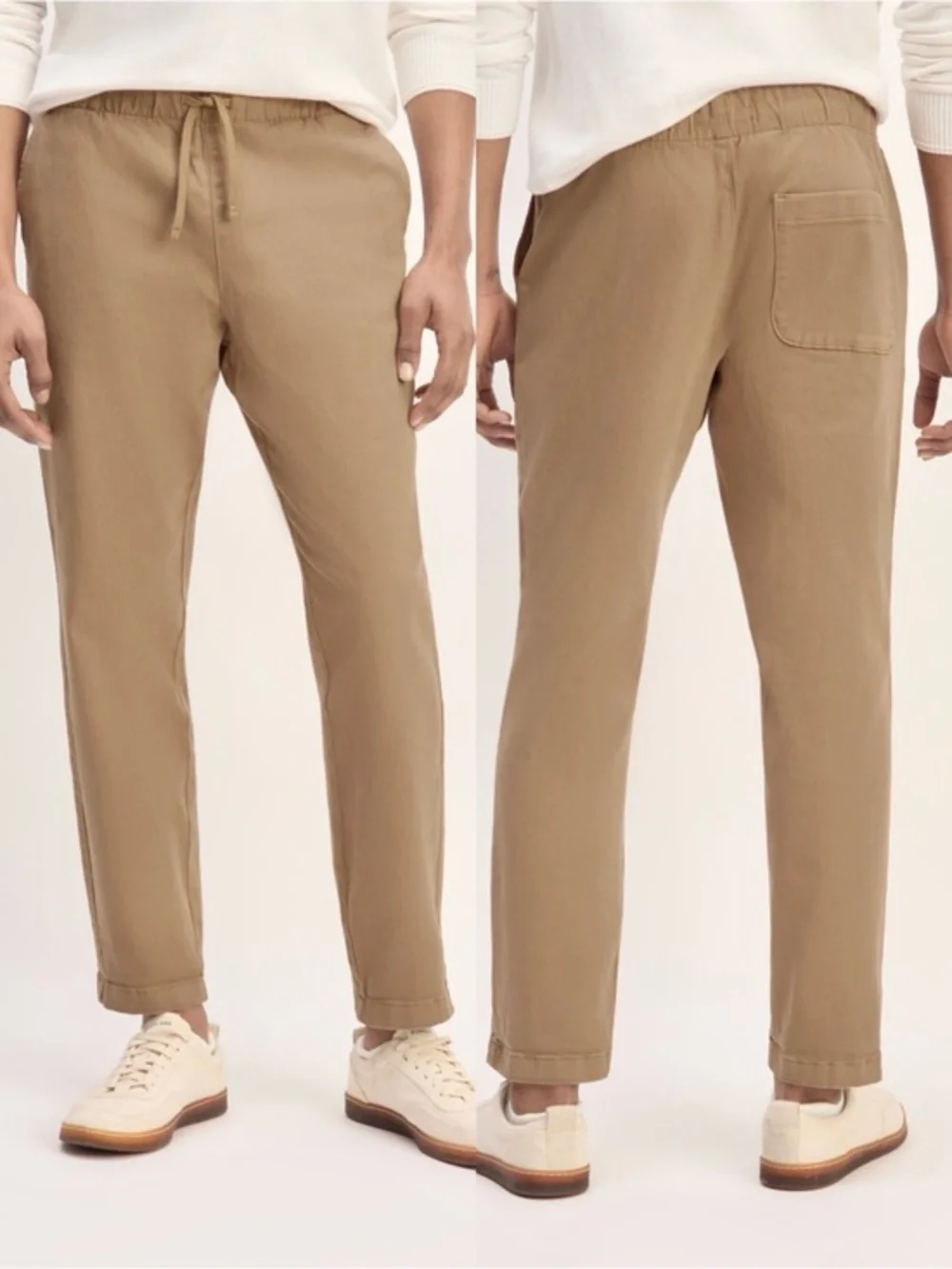 Everlane NWOT The Easy Cotton Tan Ankle Pants M